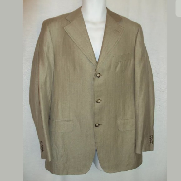 ERMENEGILDO ZEGNA Green Jacket Blazer US 38 R - Picture 2 of 8